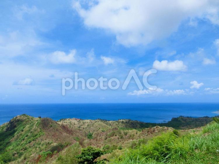 島と海と青空1 グアム,ゴールデンウィーク,バカンスの写真素材