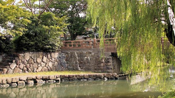 初秋の八幡堀明治橋 初秋の八幡堀明治橋 八幡堀,初秋,明治橋の写真素材