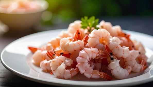 海老のむき身の写真