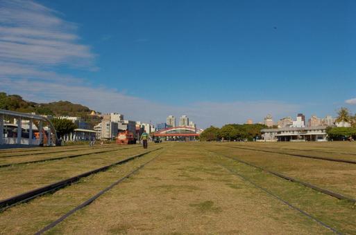 【台湾】高雄西子湾 哈瑪星鉄道文化園区 台湾,高雄,西子湾の写真素材