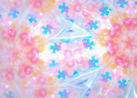 Kaleidoscope background with sequin rings and flowers, JPG Kaleidoscope background with sequin rings and flowers, JPG
