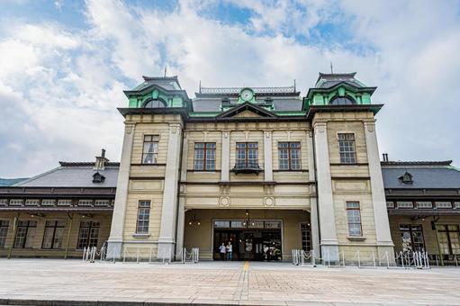 福岡　門司港駅の風景 門司港駅,門司港,北九州の写真素材