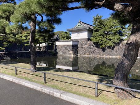 桔梗門 桔梗門 皇居,お堀,東京の写真素材
