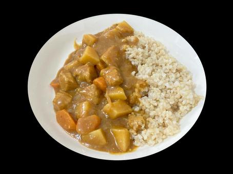 カレーライス カレーライス カレーライス,カレー,具材の写真素材