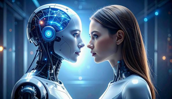 AI・人工知能のイメージ図 AI・人工知能のイメージ図の写真