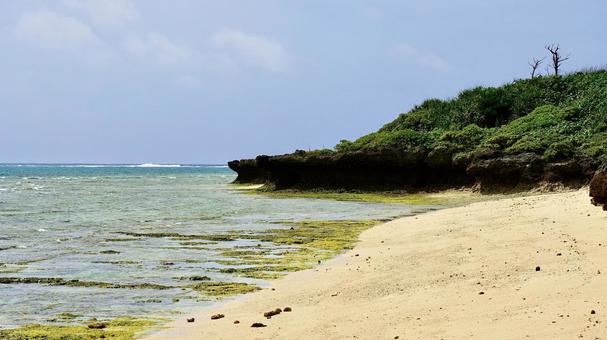 Kwachin Beach on Tsuken Island in Uruma City, Okinawa Prefecture, JPG