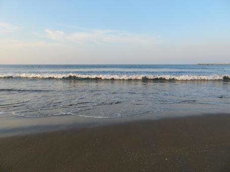 神栖市波崎海水浴場 波崎海水浴場,砂浜,波の写真素材