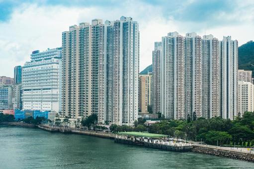 香港・超高層住宅群 香港・超高層住宅群 香港,都市,高層の写真素材