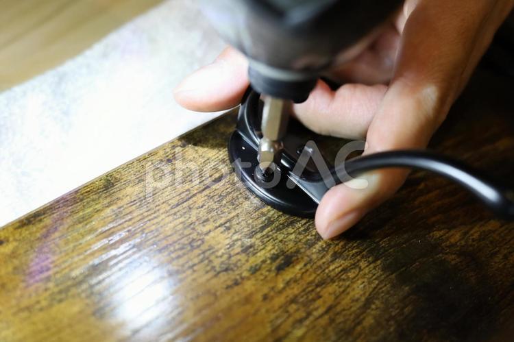 家具の組み立て 金具,取り付け,diyの写真素材