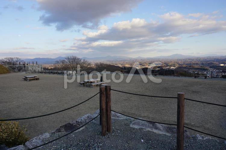 二本松城　本丸の跡 二本松城,福島県,空の写真素材