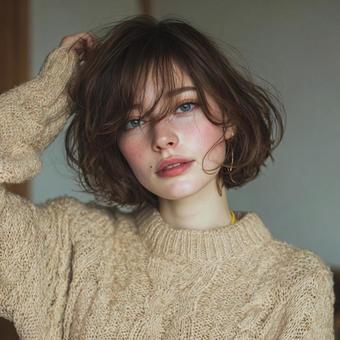 魅力的な仕草の女性03 魅力的な仕草の女性03の写真