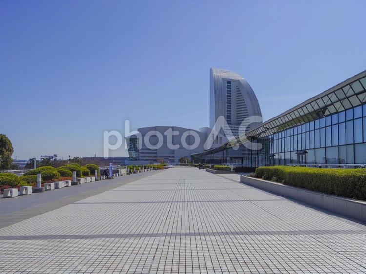 【神奈川県】横浜・みなとみらいの風景 横浜,みなとみらい,パシフィコ横浜の写真素材