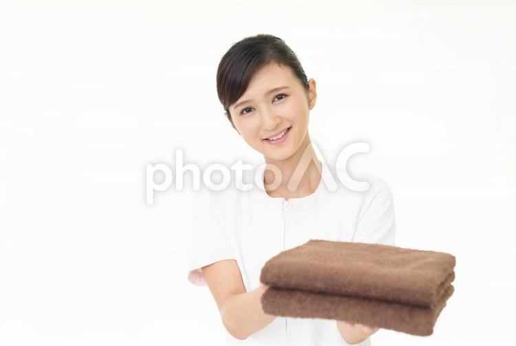 笑顔のエステティシャン 女性,美容,エステティシャンの写真素材