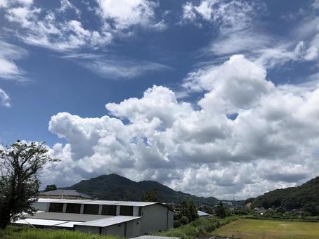 田舎の風景 青空 田舎の風景 青空の写真