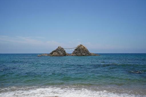 福岡 糸島 二見ヶ浦 夫婦岩1 福岡 糸島 二見ヶ浦 夫婦岩1 二見ヶ浦夫婦岩,夫婦岩,二見ヶ浦の写真素材