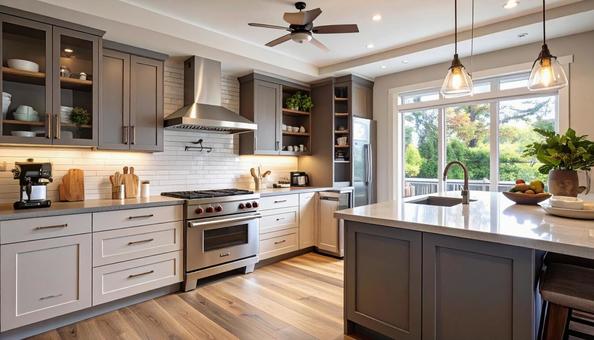 L字キッチンの写真