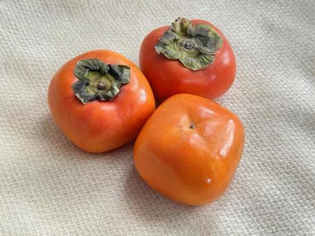 種なし柿 柿,種なし,フルーツの写真素材