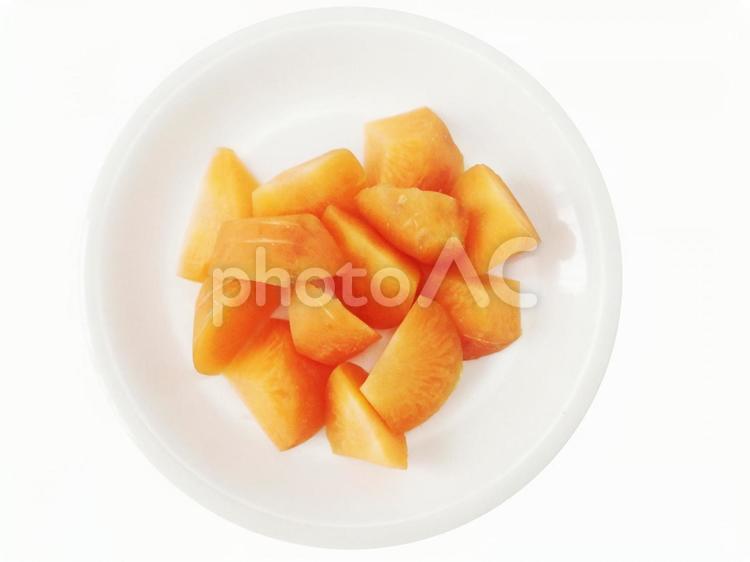 にんじん　乱切り　切り抜き にんじん,乱切り,野菜の写真素材