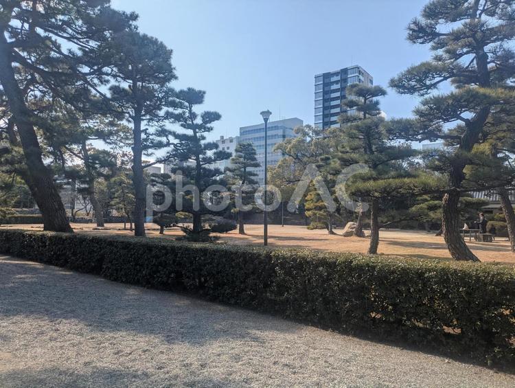 高松城跡の庭園風景 高松城,高松城跡,高松の写真素材