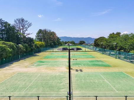 小室山公園テニスコート 小室山公園テニスコート 小室山公園,テニスコート,伊豆半島の写真素材