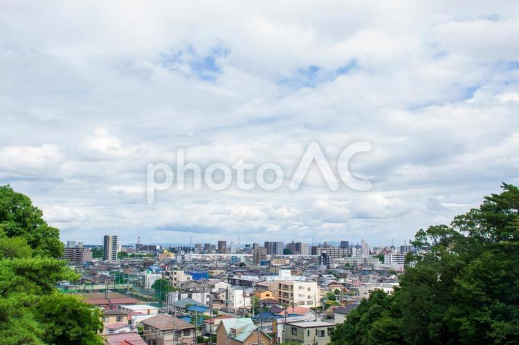 栃木県宇都宮市の町並み 宇都宮,町並み,風景の写真素材