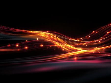 光が流れる抽象的な背景デザインの写真