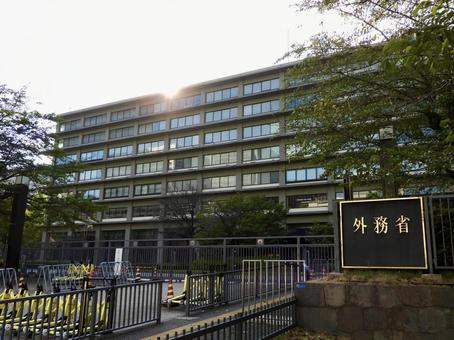 外務省庁舎前2 外務省庁舎前2 外務省,中央省庁,官庁街の写真素材
