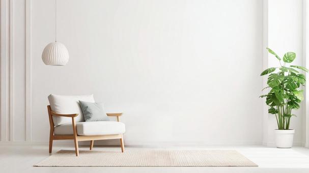 シンプルなリビングームの写真