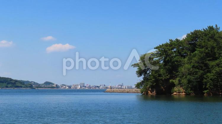 夏の小戸公園　今津湾 小戸公園,今津湾,姪の浜の写真素材