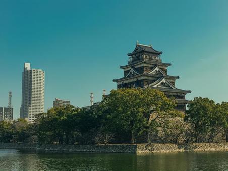 広島城 広島城,広島市,広島観光の写真素材