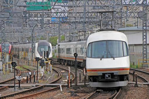 近鉄特急　アーバンライナー 鉄道,電車,線路の写真素材