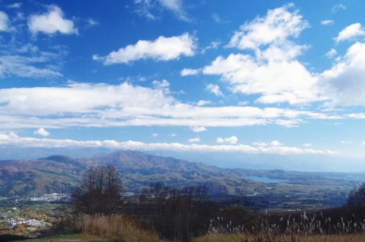 山からの風景 山からの風景 赤倉,妙高,新潟県の写真素材