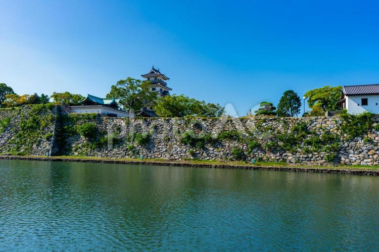 今治城の風景 今治城,今治市,愛媛の写真素材