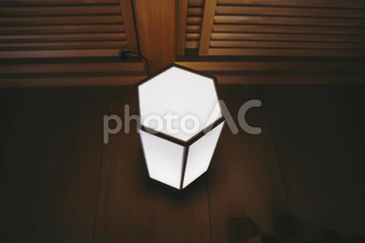 日本の和室 和室,照明器具,やわらかいの写真素材