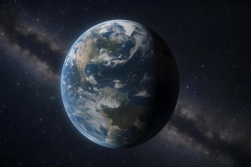 星海と地球の写真