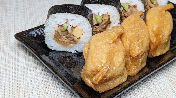 助六寿司-05 助六寿司,巻き寿司,いなり寿司の写真素材