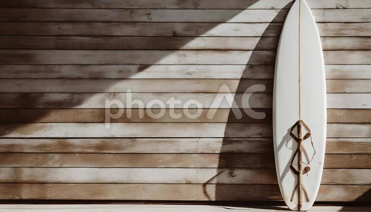 海辺の小屋、サーフボード サーフィン,サーフボード,かっこいの写真素材