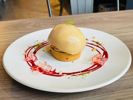 桃タルトの写真