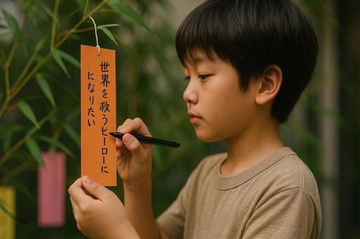 世界を救うヒーローの願いの写真