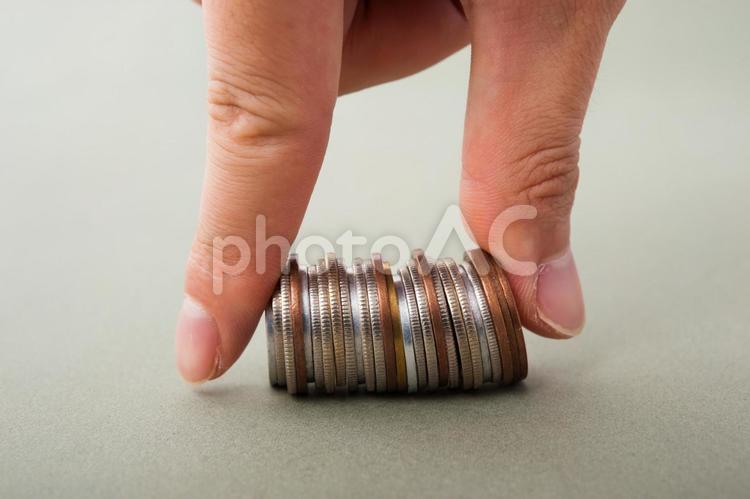 日本円硬貨 お金,クローズアップ,ビジネスの写真素材