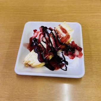 Photo, dessert, mill crape, melba, 