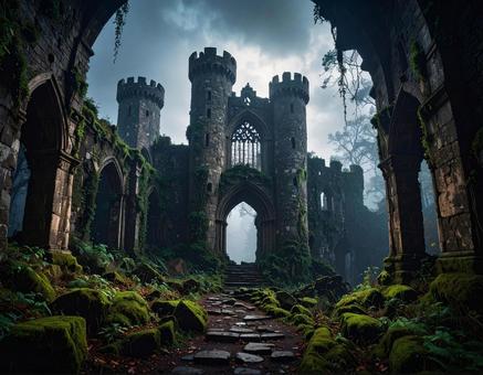 廃墟の城 廃墟の城の写真