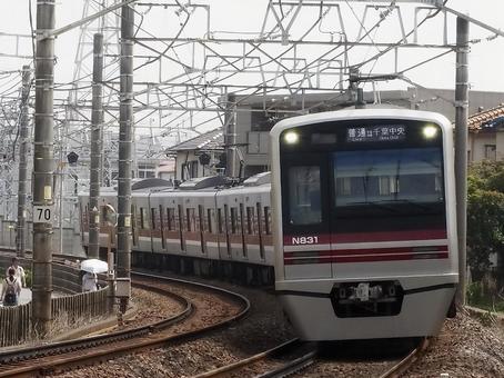 京成松戸線 N800形 登場時塗装 京成松戸線 N800形 登場時塗装の写真