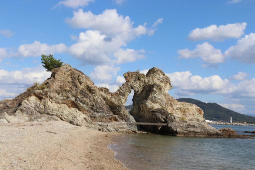 和歌浦　蓬莱岩 蓬莱岩,和歌浦,奇岩の写真素材