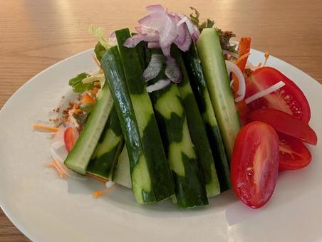 サラダ サラダ サラダ,野菜,生野菜の写真素材