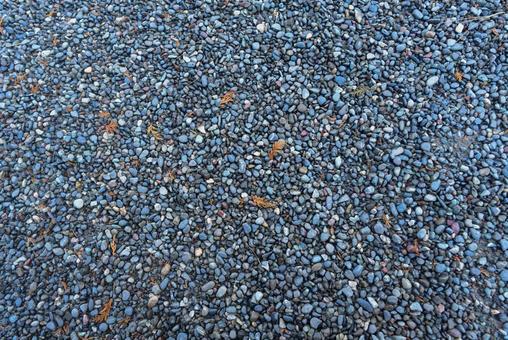 敷き詰められた青い砂利 砂利,玉砂利,小石の写真素材