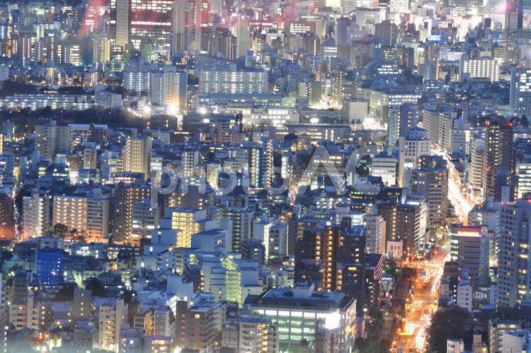 東京の夕景2 都会,都市,白の写真素材