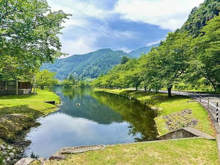 下北山スポーツ公園 夏の公園 下北山スポーツ公園 夏の公園 奈良県下北山村,アウトドア,温泉の写真素材