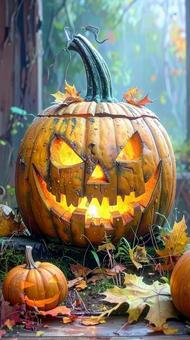 邪悪なジャック・オ・ランタン かぼちゃ 邪悪なジャック・オ・ランタン かぼちゃの写真