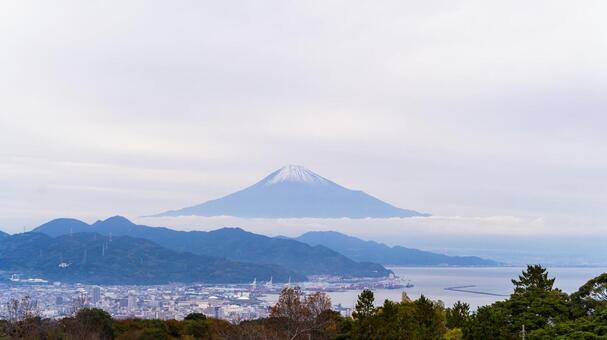 日本一10 日本平,富士山,世界遺産の写真素材